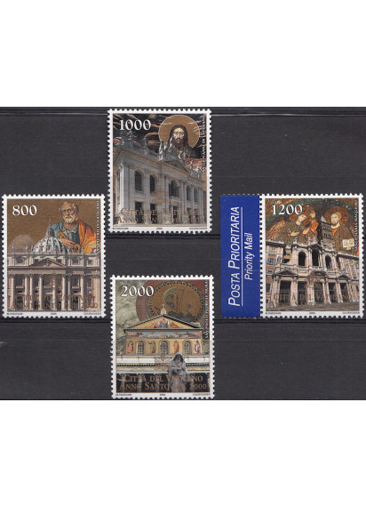 2000 Vaticano Anno Santo del 2000 4 Valori Sassone 1183-6